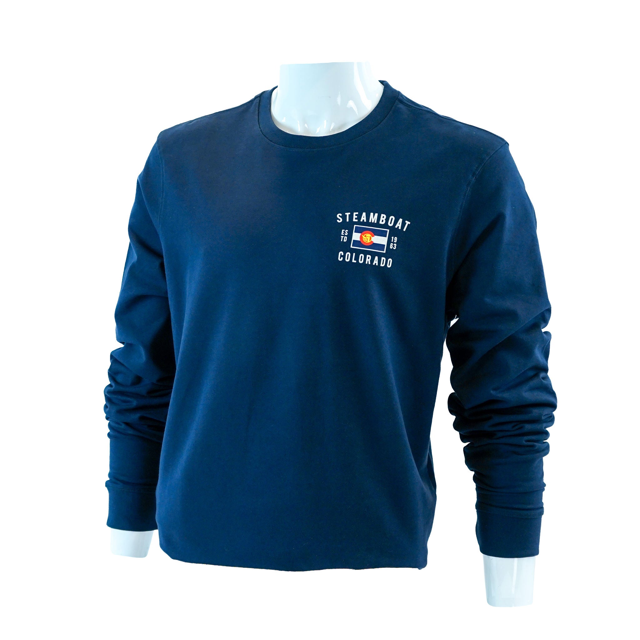 CO/ Steamboat Flag Logo Crewneck Sweatshirt