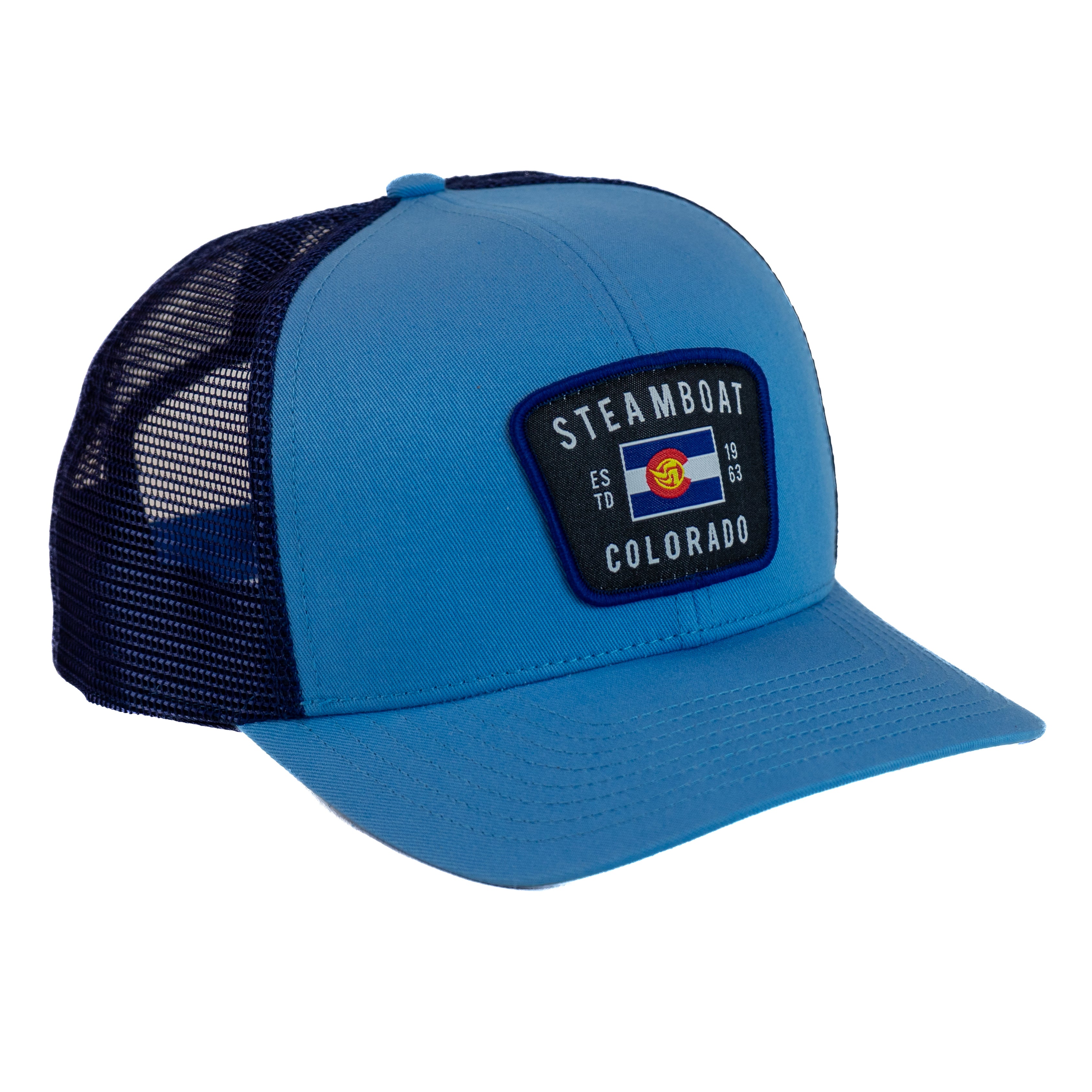 Colorado Trucker Hat - Navy and Beige