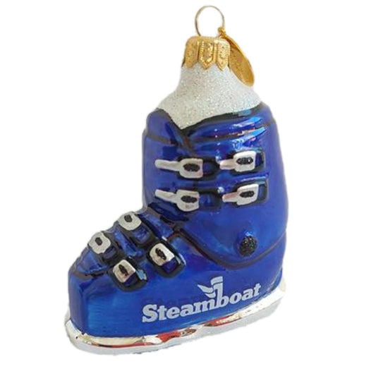 Hand Painted Ski Boot Ornament