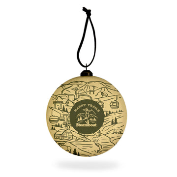 Happy Trails Round Ornament