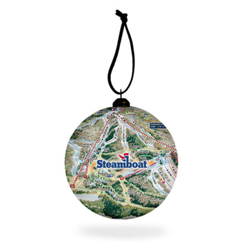 Trail Map Round Ornament