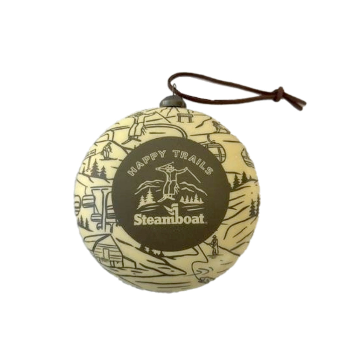 Happy Trails Round Ornament