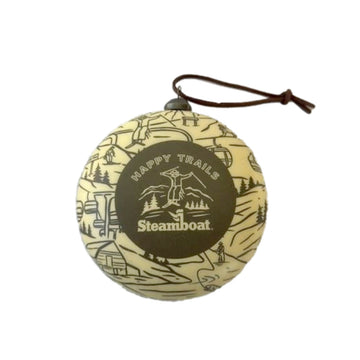 Happy Trails Round Ornament