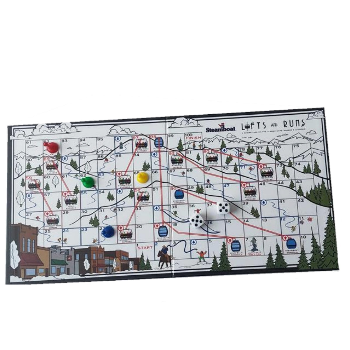 Lifts and Runs Board Game