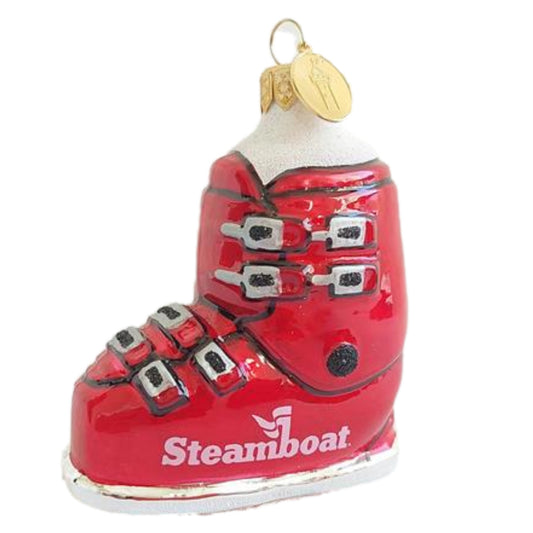 Hand Painted Ski Boot Ornament