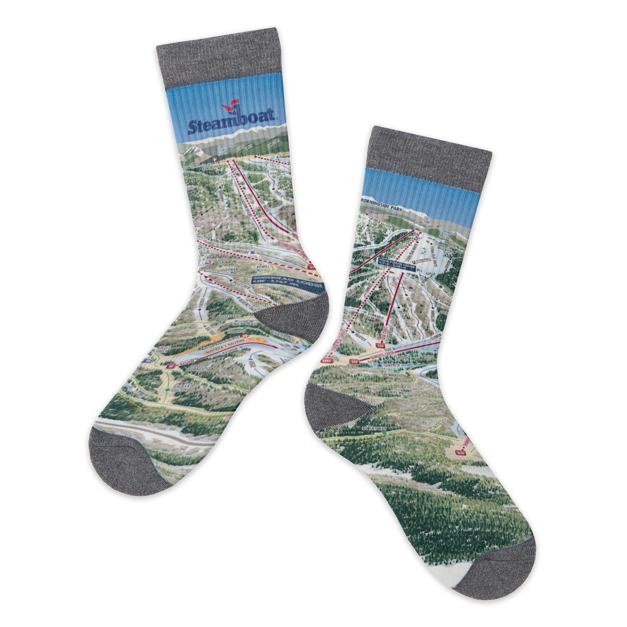 Map Socks Trail Map Socks