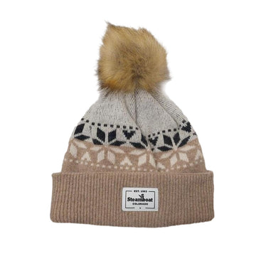 Snowflake Pom Pom Beanie