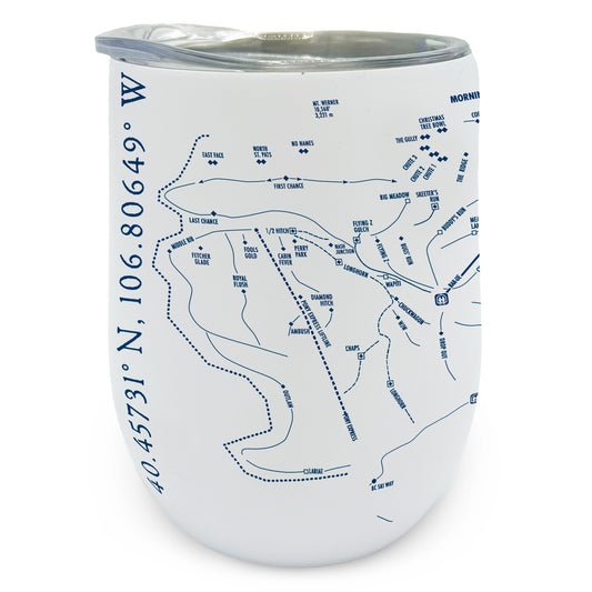 Trail Map Wine Tumbler