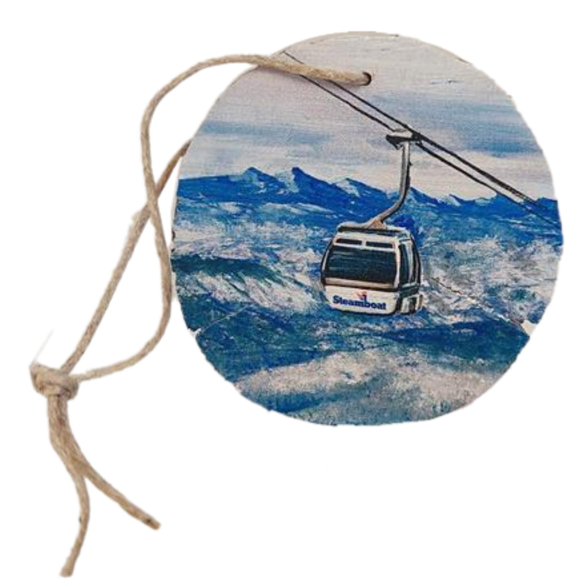 Steamboat Gondola Round Ornament