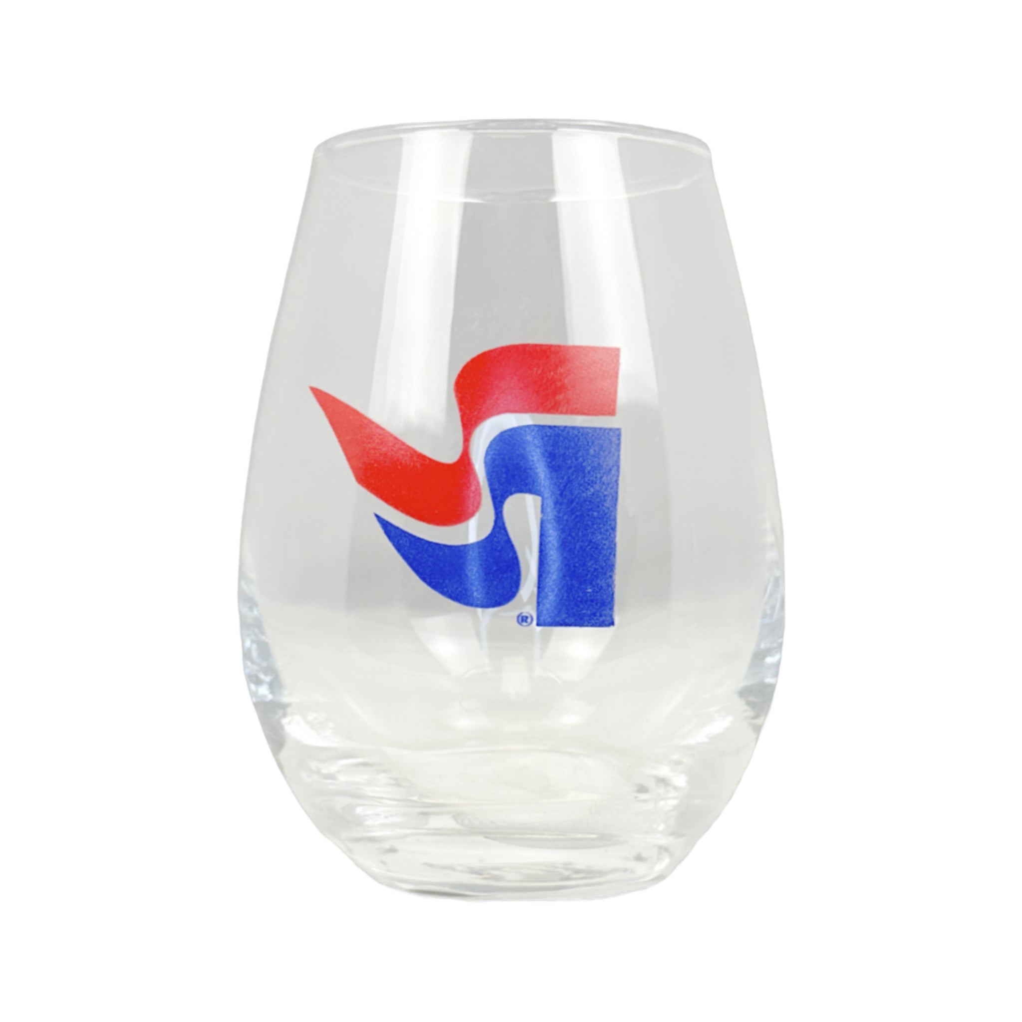 Flag Logo Wine Glass