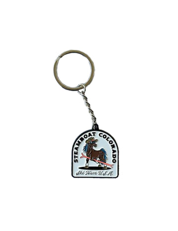 Ski Horse Keychain