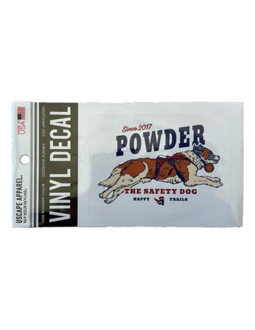 Powder The Safety Dog Vinyl Decal