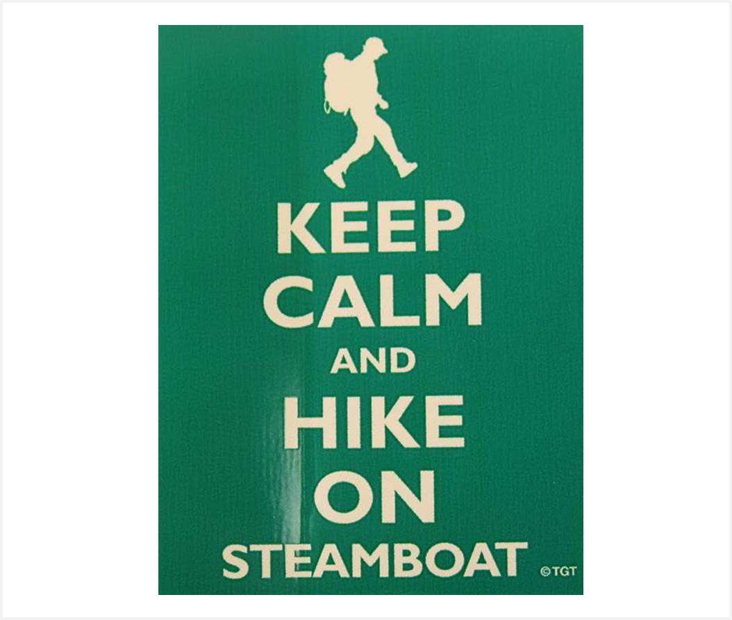 Hiker Sticker
